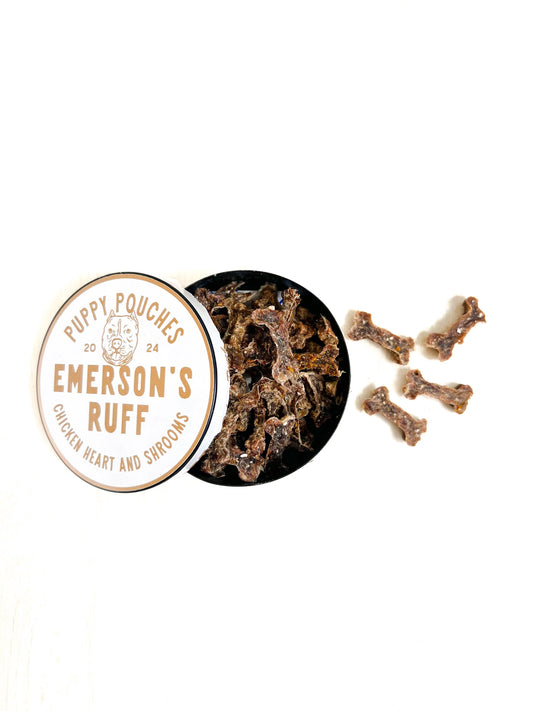 Puppy Pouches- CHICKEN HEART & SHROOMS